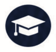 Icône toque de diplômé, préparation à la maturité fédérale